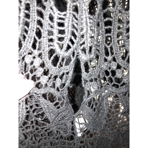 Forever 21 Black Crochet Beach Cover Up / Dress - Picture 2 of 2